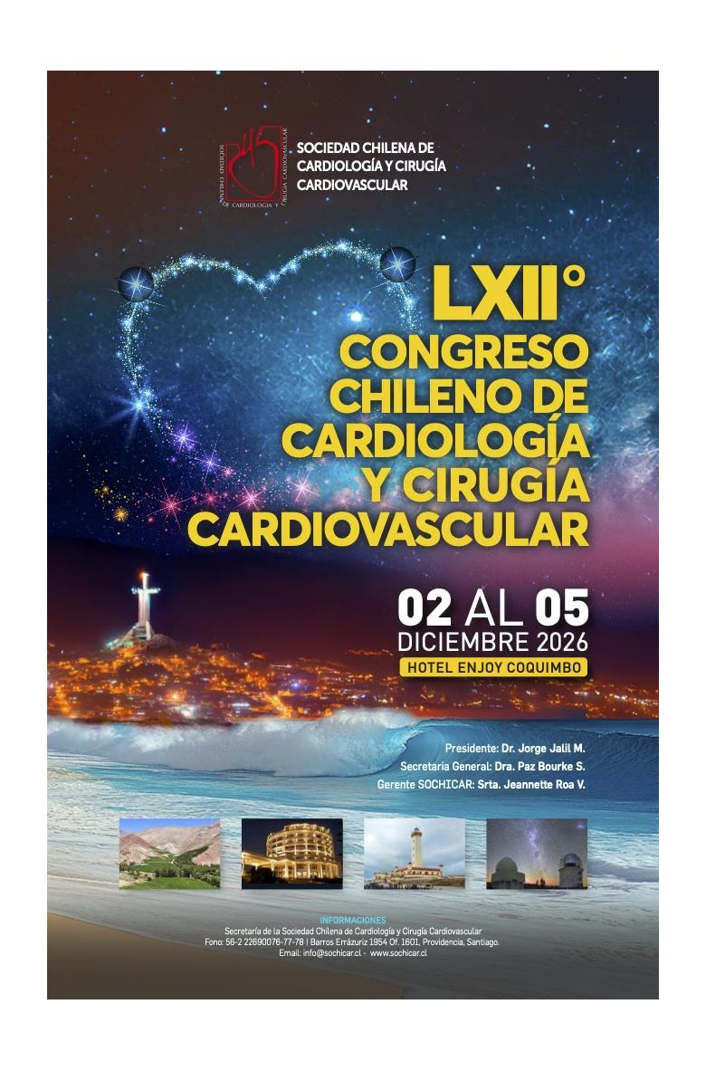  LXIIº Congreso Chileno de Cardiología y Cirugía Cardiovascular, Sociedad Chilena de Cardiología y Cirugía Cardiovascular (SOCHICAR)